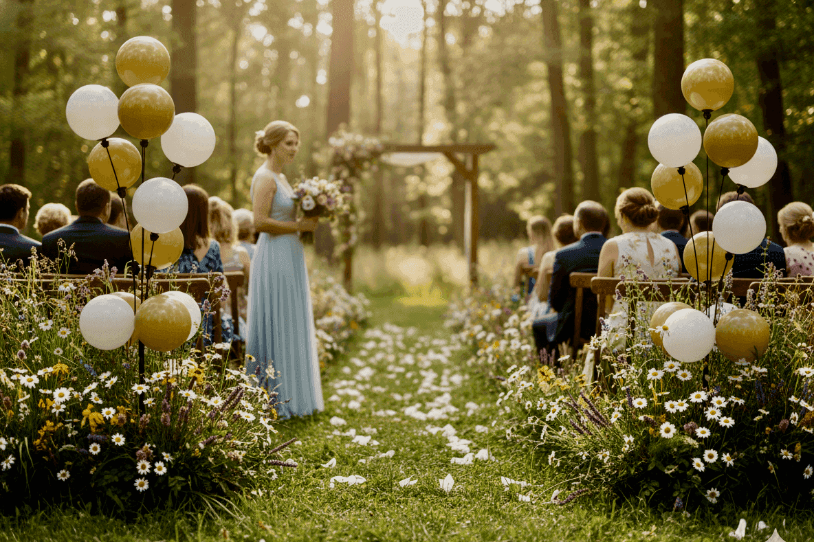 Proposal setup with Marry Me letters and flowers on the beach
