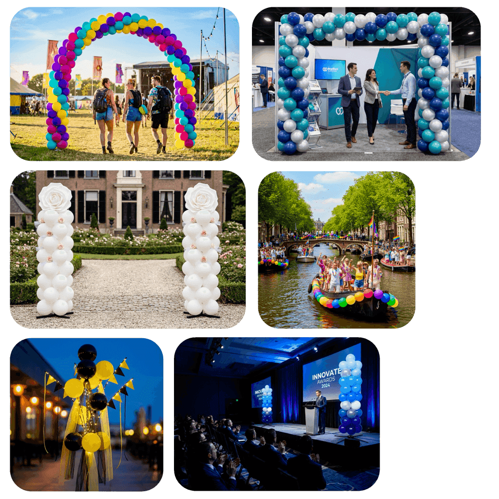 Corporate event with styling and guests